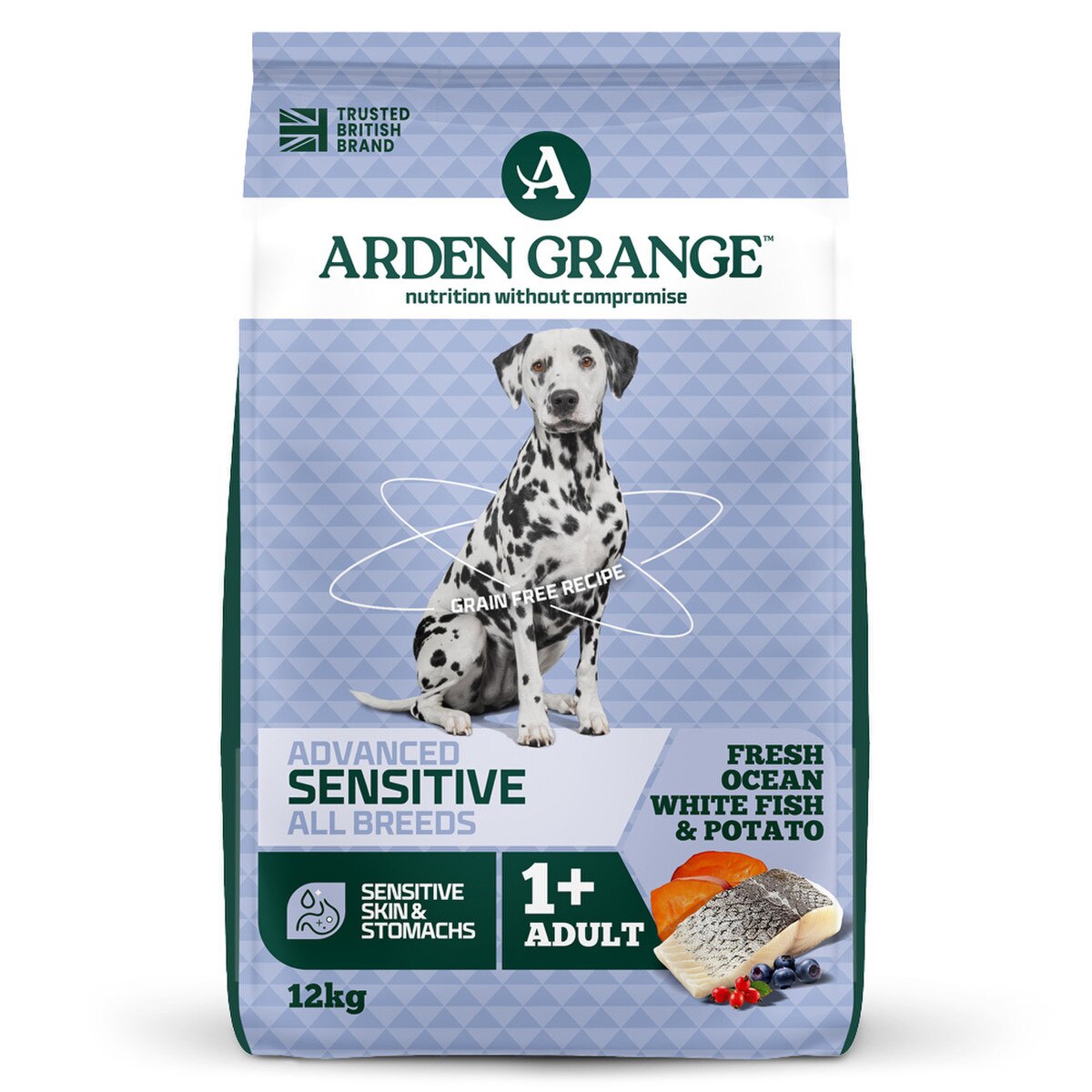 Arden Grange Sensitive grain free adult ocean white fish 2kg