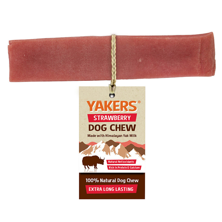 Yakers Dog Chew Strawberry
