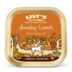 Lilys kitchen wet dog tray Sunday lunch 150g