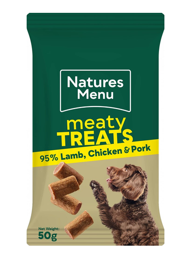 Natures Menu Meaty Treats Chicken, Lamb & Pork 50g