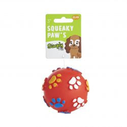 Squeaky Paw Dog ball