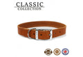 Ancol Leather Collar Tan
