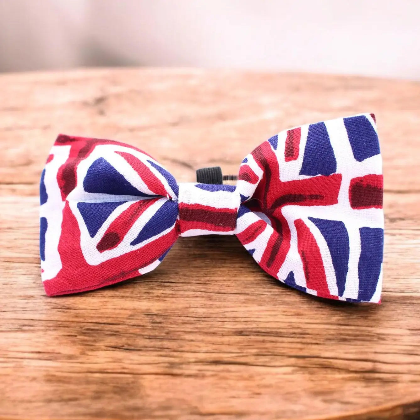 Union Jack Dog Bow Tie