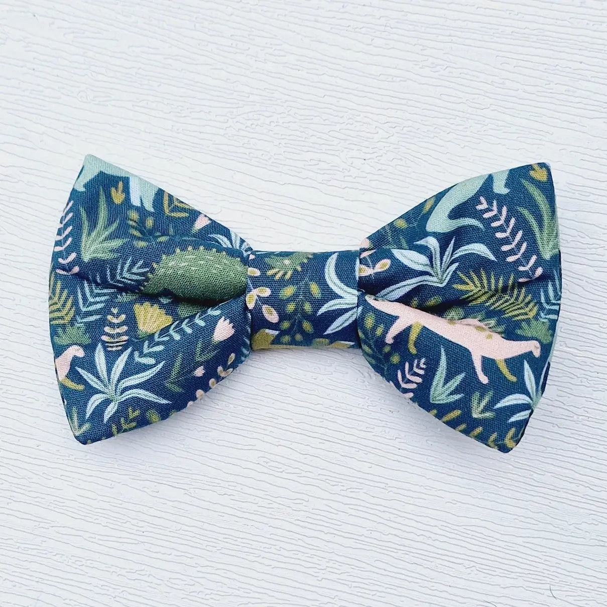 Dino Rawr Dog Bow Tie