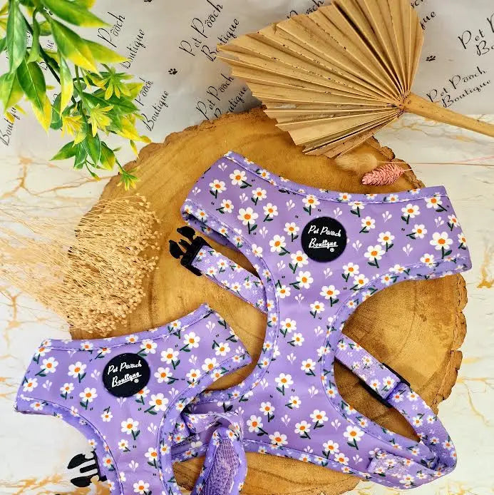 Lucky Little Lavender Daisies Puppy/ Small Dog Harness