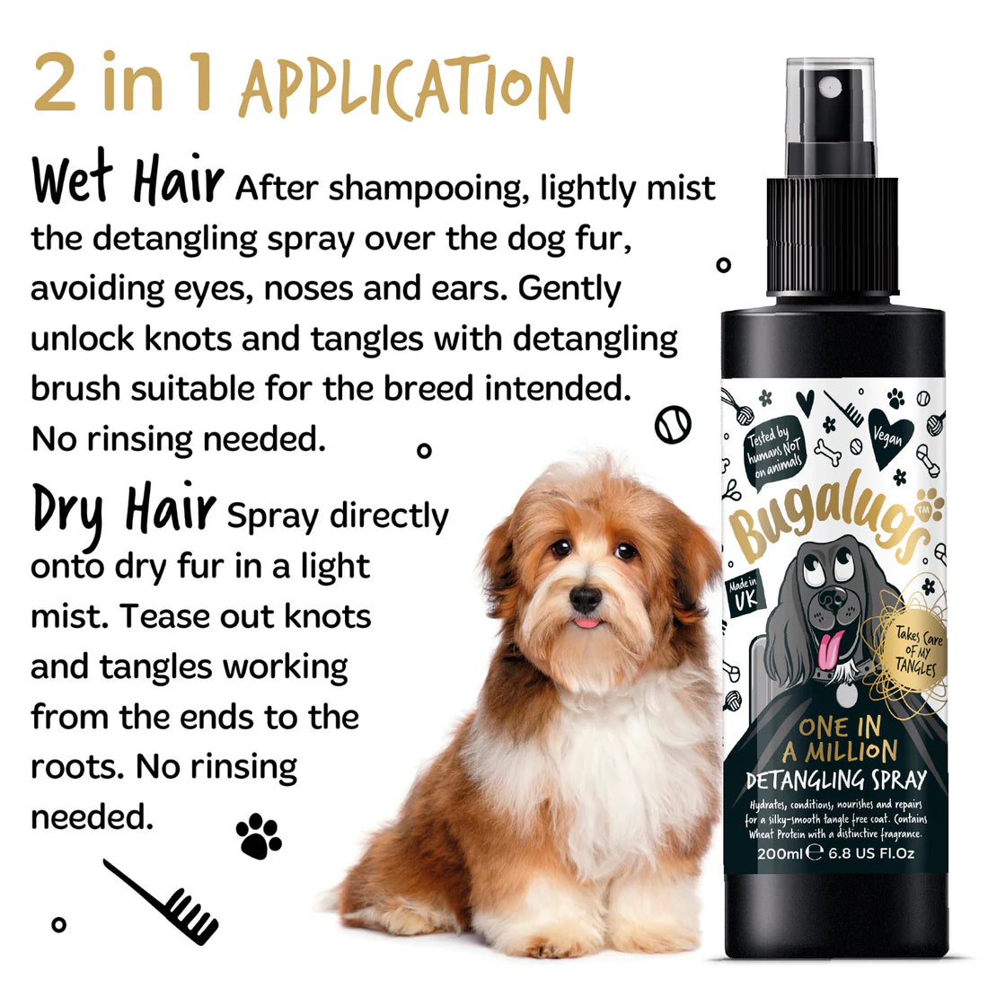 Bugalugs One in Million Detangling Spray - 200ml
