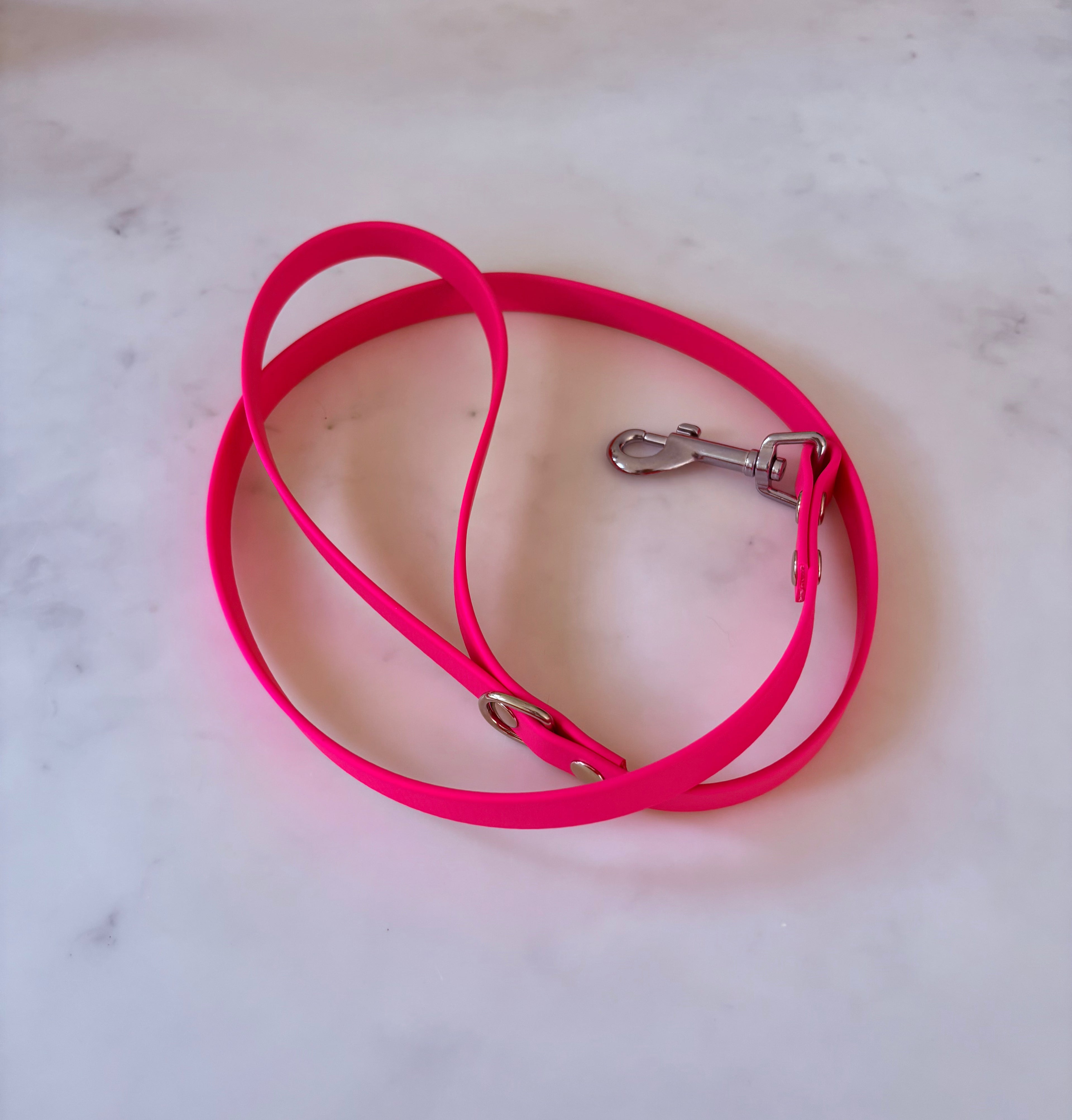 Biothane dog lead 16mm - hot pink