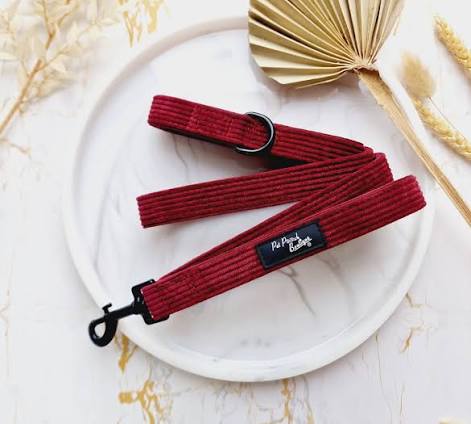 Burgundy red cord lead