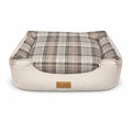 Tartan Grey Dog Bed - Medium