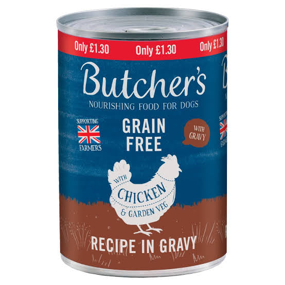 12 x Butchers Chicken Grain Free Recipe in Gravy